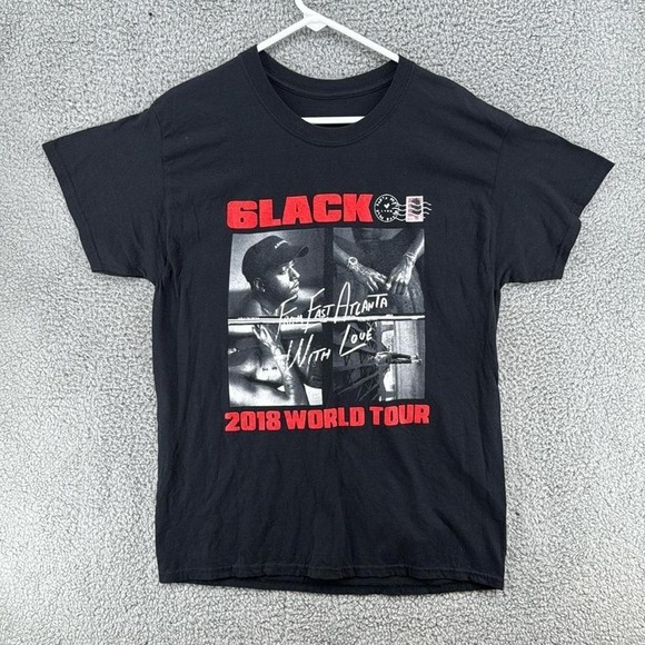 Gildan Other - 6LACK From East Atlanta With Love 2018 World Tour Graphic T-Shirt Black Mens M